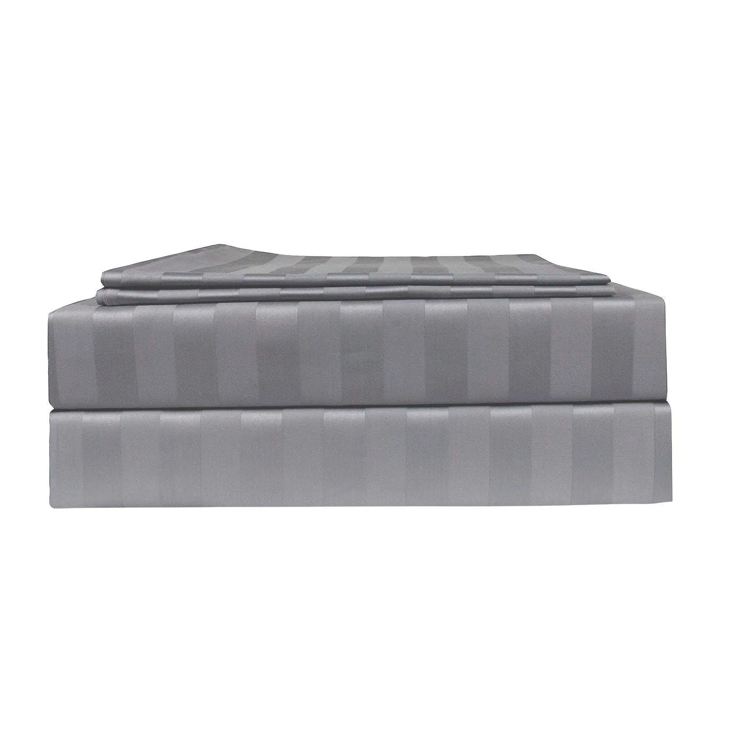 100% Combed Cotton 300 Tc 3cm Sateen Stripe Bedding Set for Hotel & Home