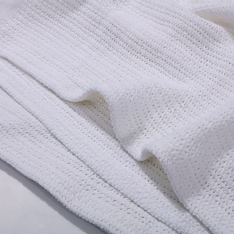 100% Cotton Cullular Weave Thermal Blanket Hospital Blanket Cellular Blanket