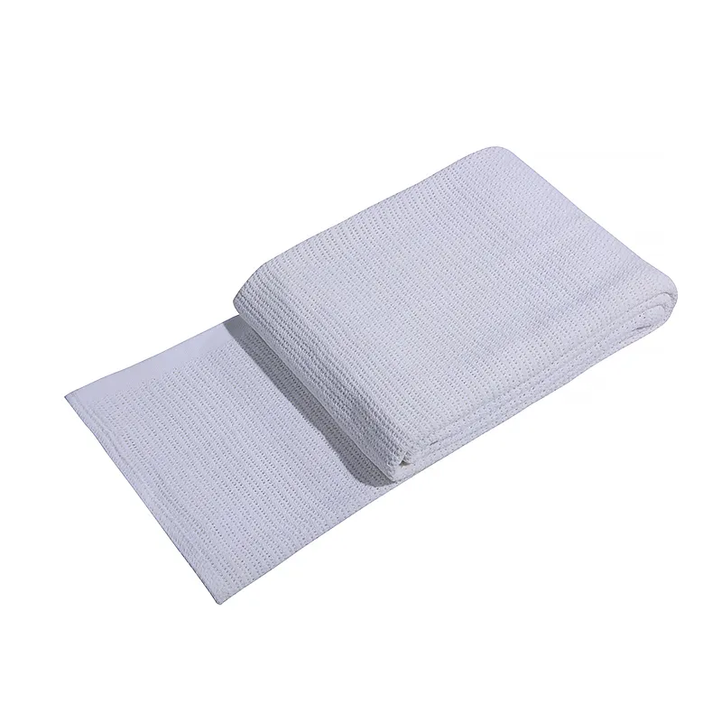 100% Cotton Cullular Weave Thermal Blanket Hospital Blanket Cellular Blanket