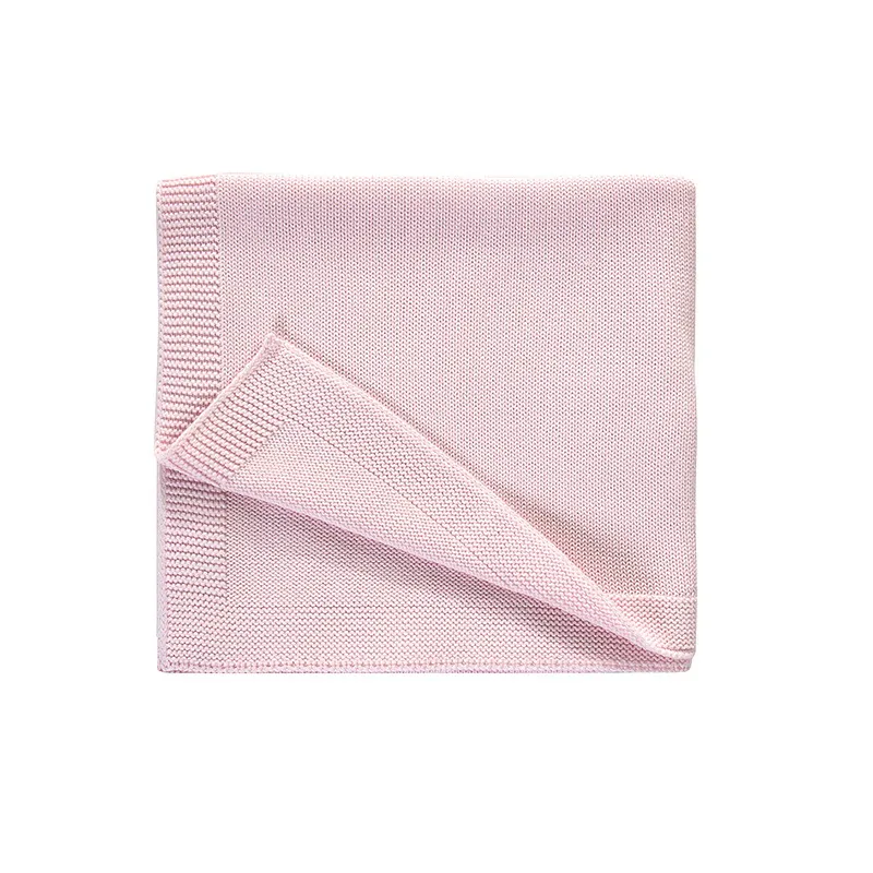 100% Gots Certified Organic Cotton Knitted New Born Blanket Baby Blanket