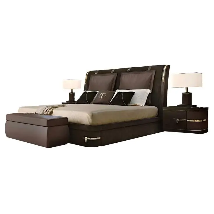 Why Luxury Replica Bed with Upholstered Headboard and Metal Accents Is Transforming Modern Bedroom Design?