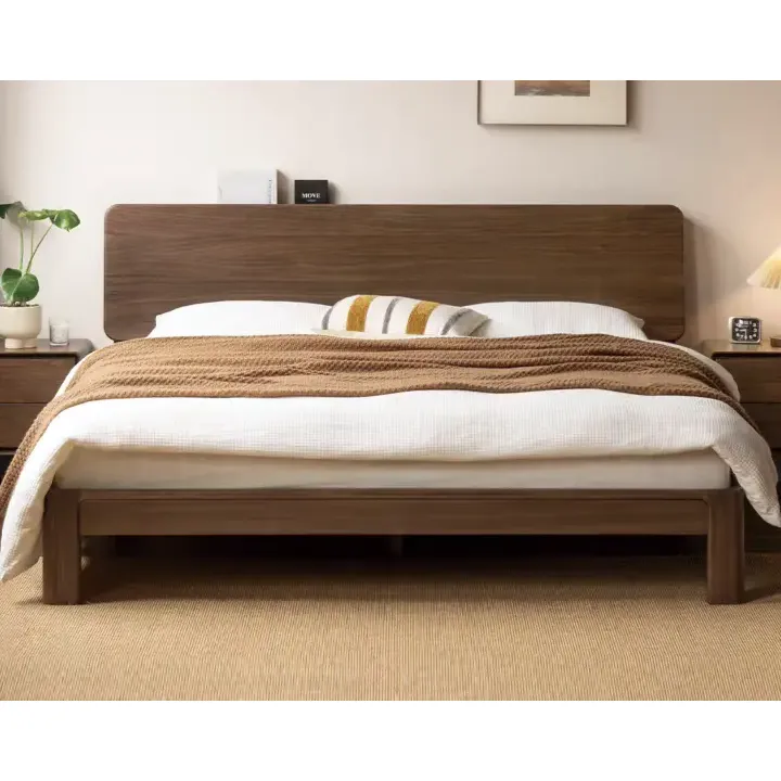 Why Choose Italian Solid Walnut Bed With Natural Oil Finish for Premium Bedroom Comfort?