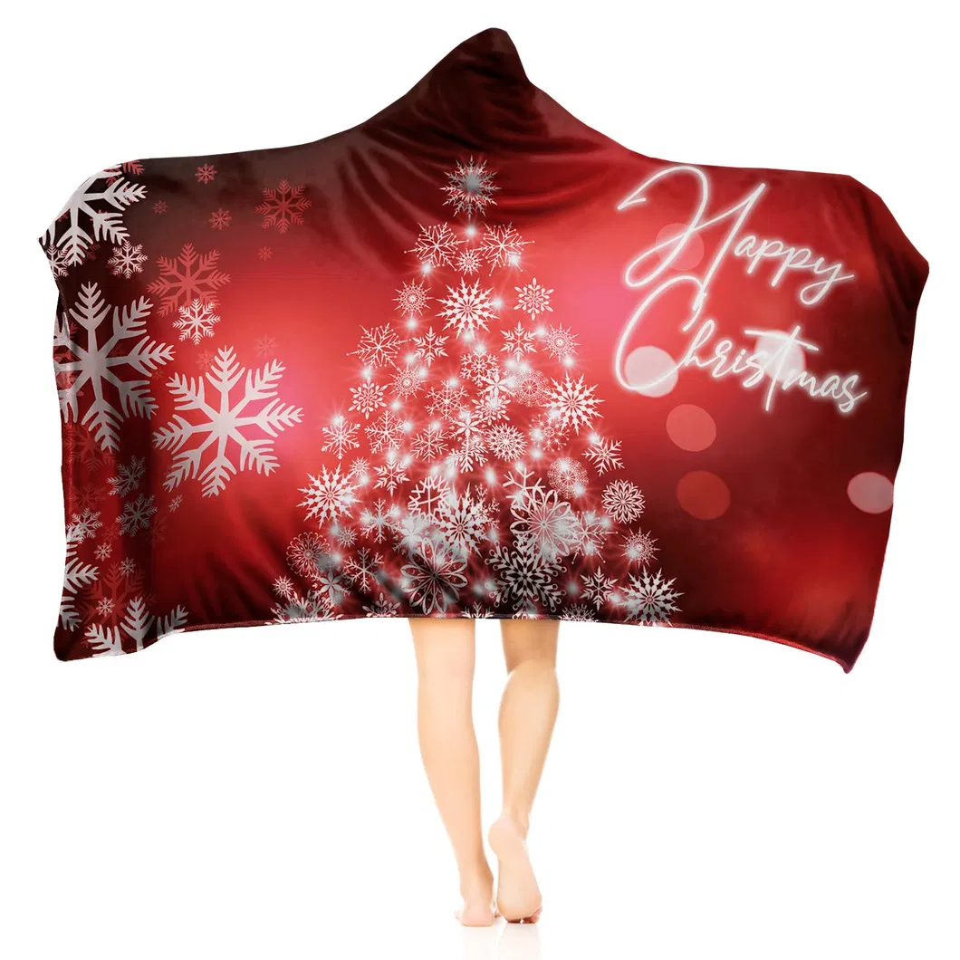 Adult Sweatshirt USA Flag with Berber Fleece Thick Hoodie Blanket