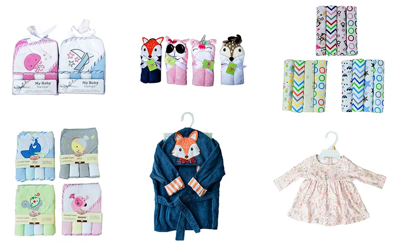 Baby Bath Towel Cute Character Square Hooded Towel Newborn Blanket Bedding Baby Stuff for Newborns