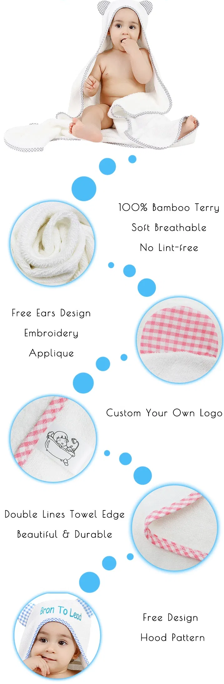 Baby Bath Towel Cute Character Square Hooded Towel Newborn Blanket Bedding Baby Stuff for Newborns