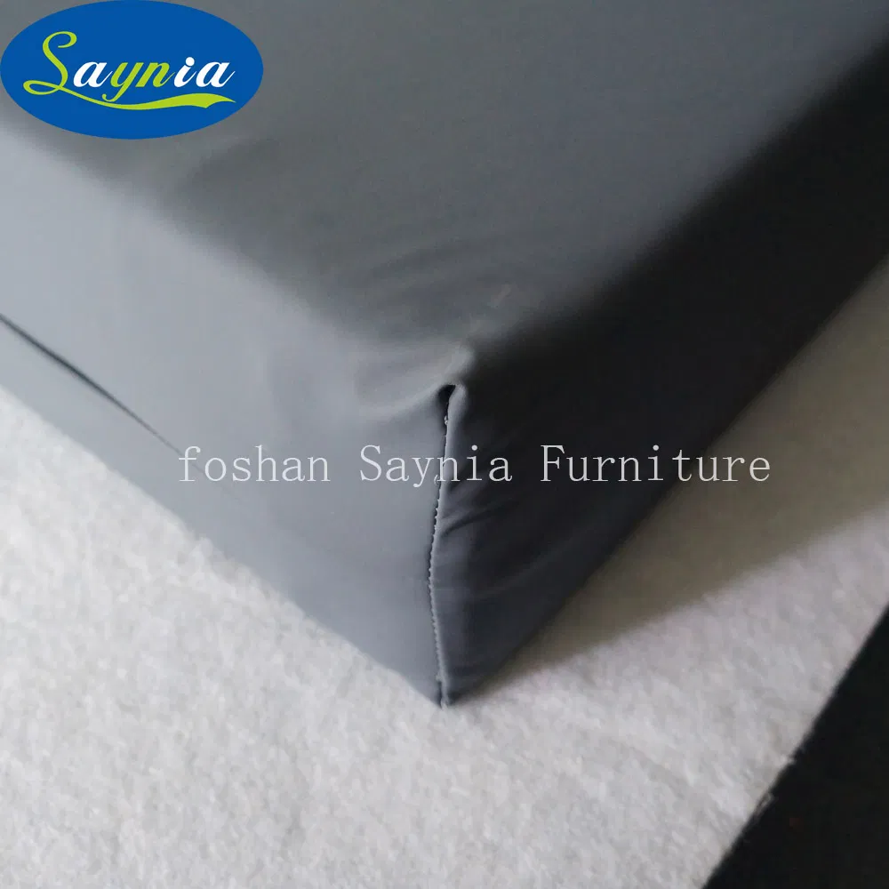 Blue PVC Waterproof High Density Foam Mattress with Zipper