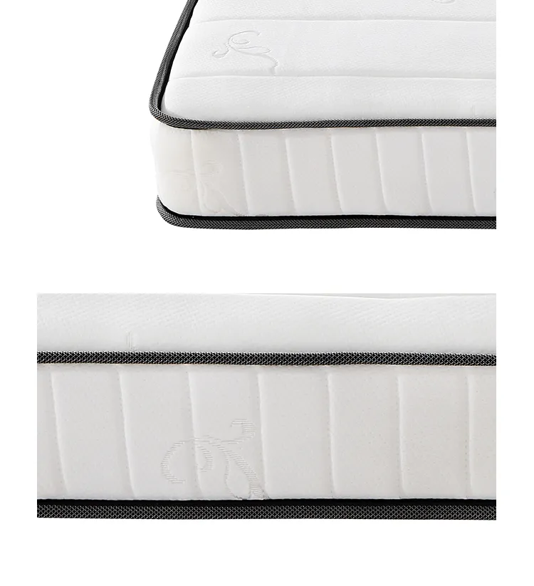 China Factory Customized 10" Medium Firm Smooth 3zone High Density Foam Mattress