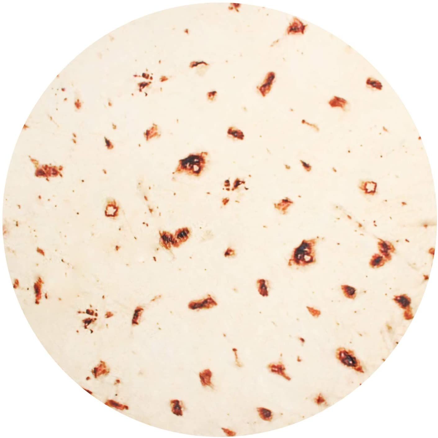 Custom Design Portable Wearable Flannel Fleece Round Burrito Pizza Blanket