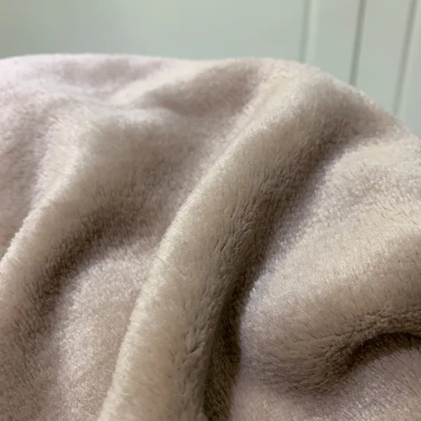 Cute Flannel Plaids with Rabbit Pompons Polyester Blankets