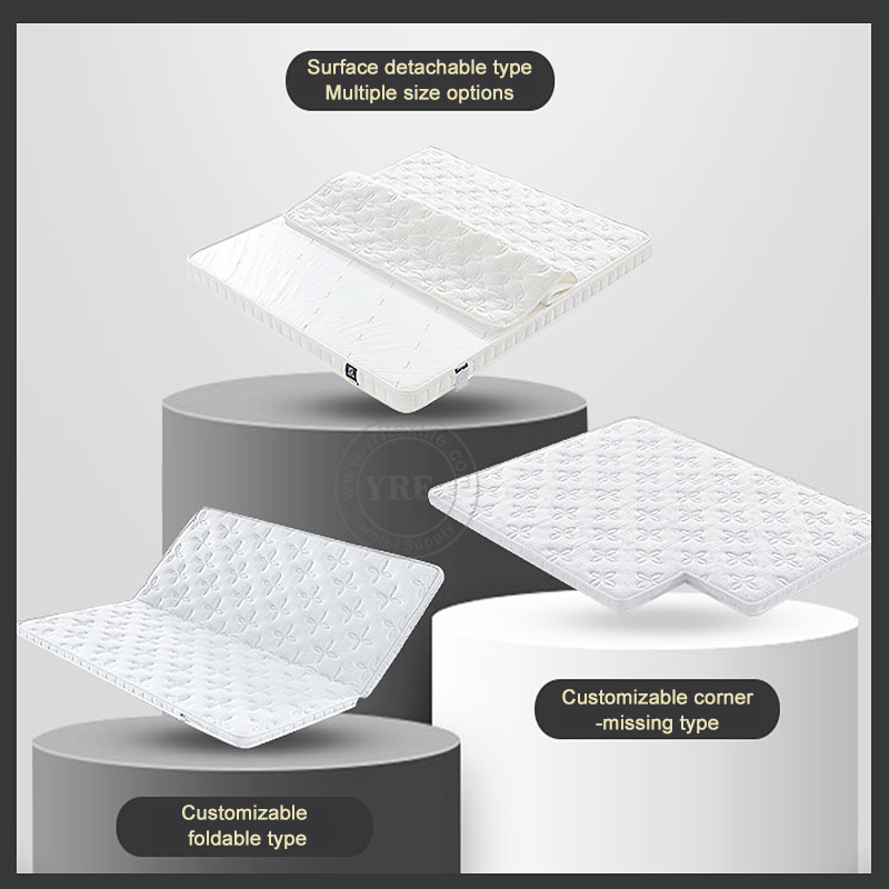 Dormitory Latex Bed Mattress Foldable Soft Fabric 8cm Single Bed
