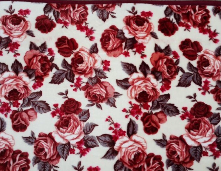 Double Side Coral Flannel Mink Fleece Fabric Blanket