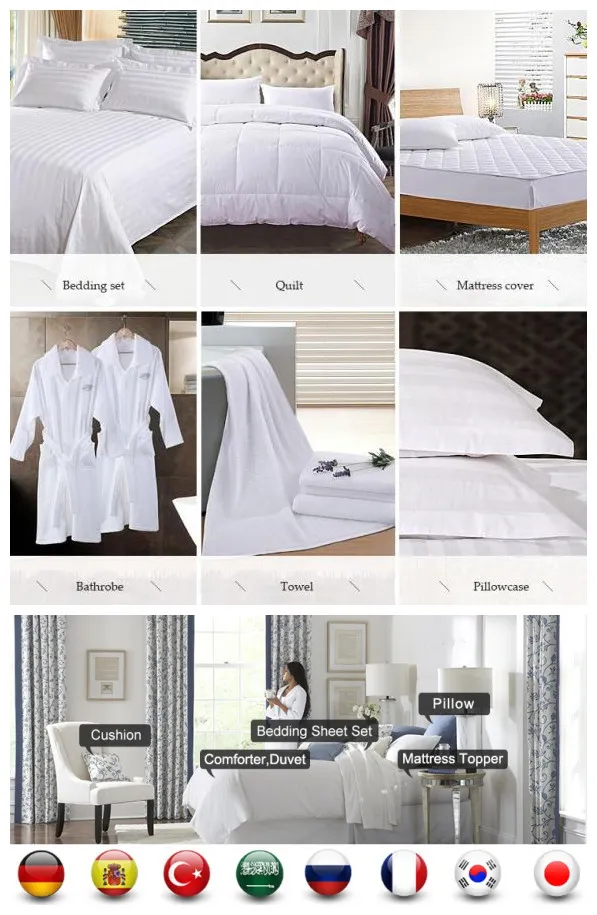 Double Side Solid Color Bedding Set/Bed Linens/Bedsheet