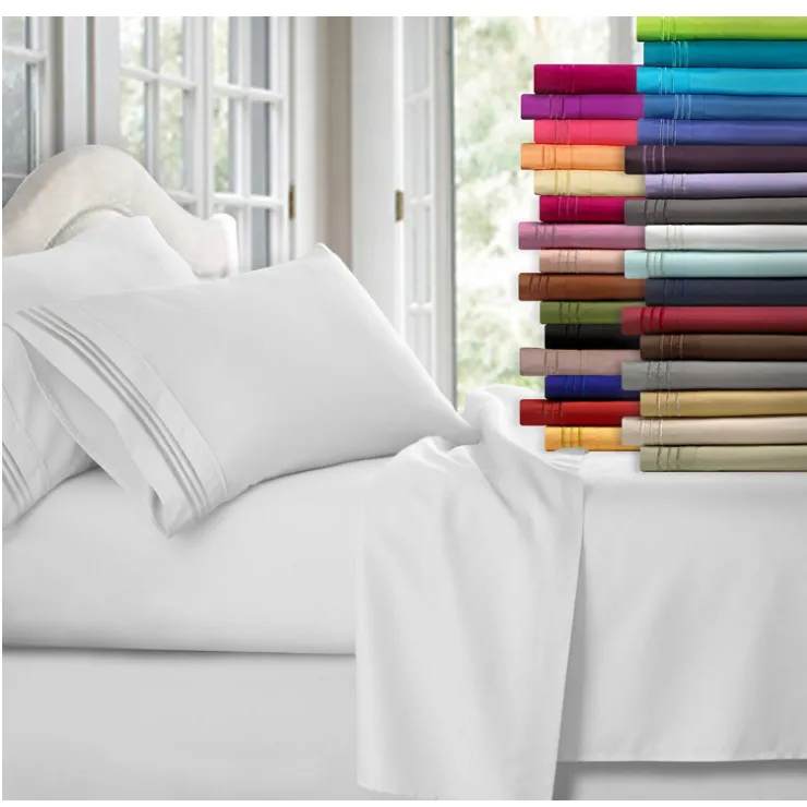 Elegant Comfort 1500 Thread Count Egyptian Quality 4-Piece Bed Sheet Bedding Sets
