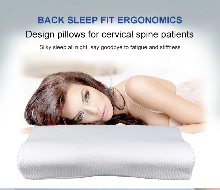 Elviros Cervical Memory Foam Pillow for Neck and Shoulder Pain, Ergonomic Orthopedic Sleeping