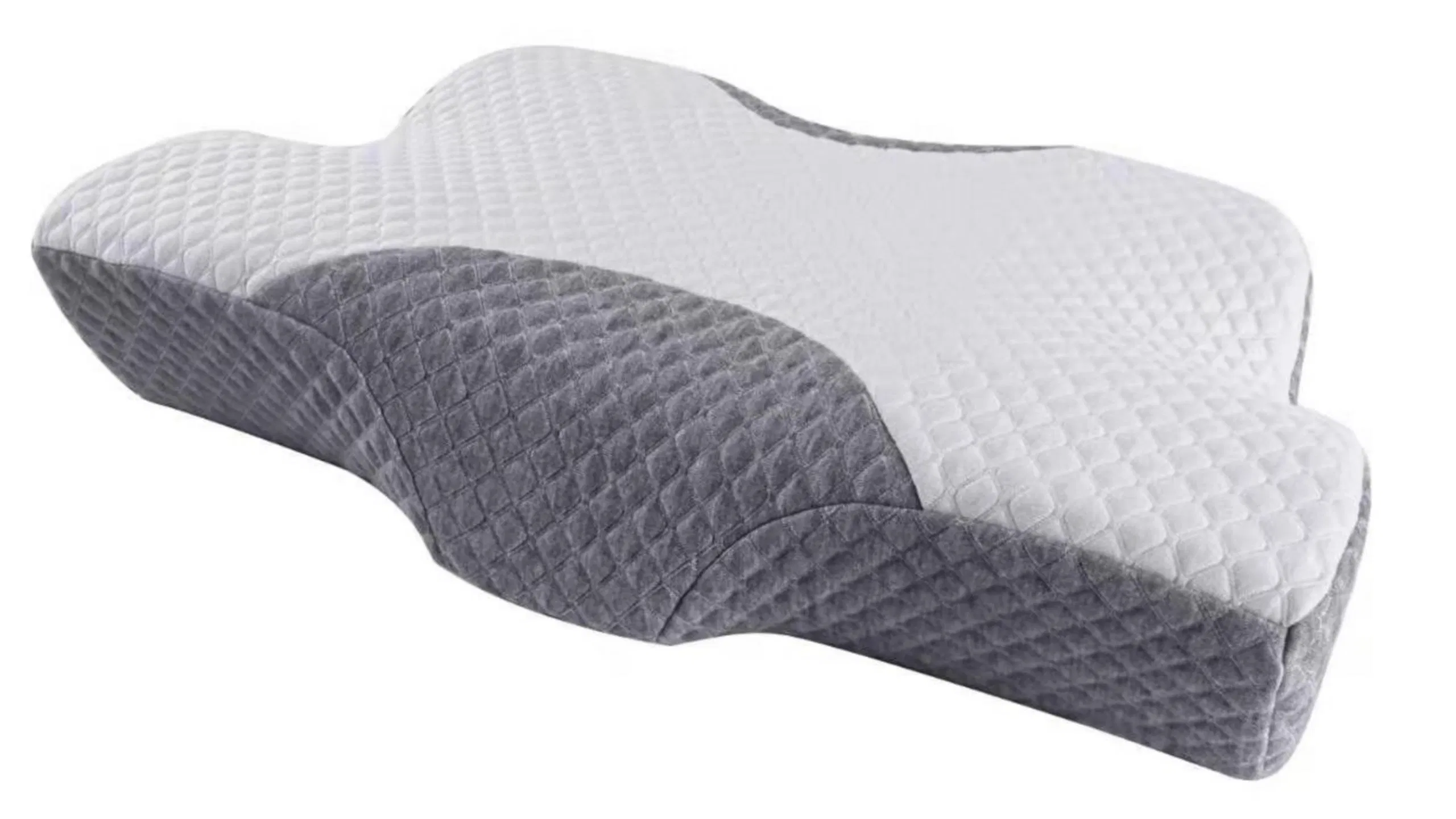 Elviros Cervical Memory Foam Pillow for Neck and Shoulder Pain, Ergonomic Orthopedic Sleeping