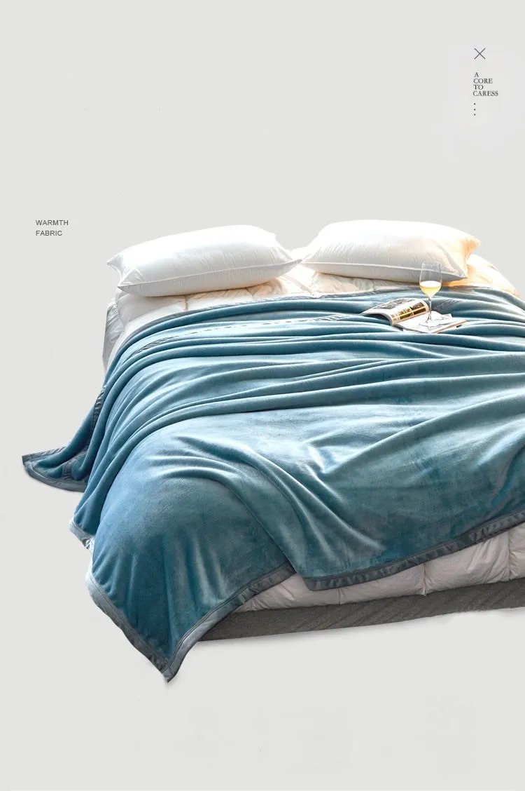 Flannel, Polar Fleece, Lambskin and Other Single-Layer and Double-Layer Blankets in Various Colors and Sizes