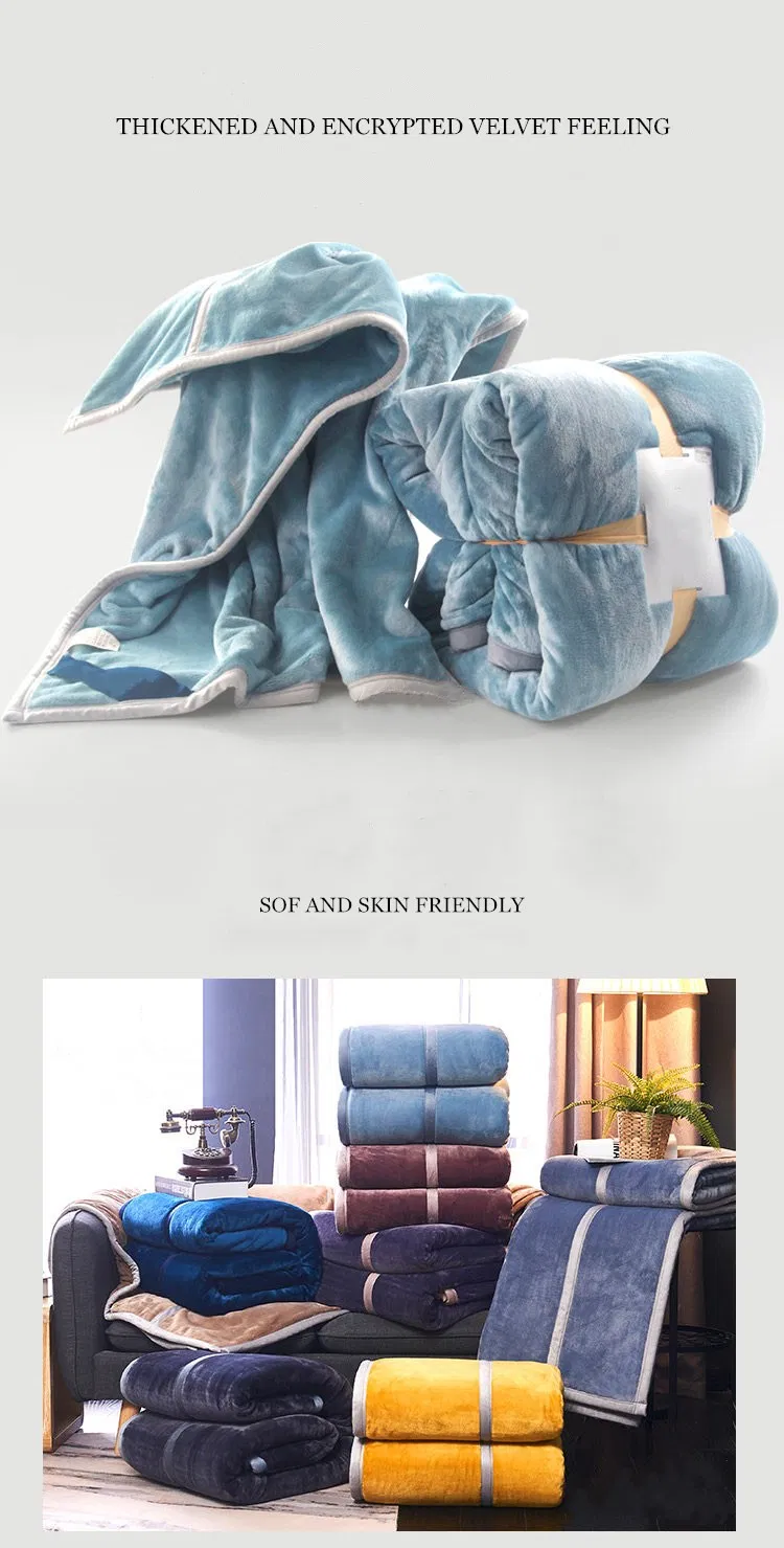 Flannel, Polar Fleece, Lambskin and Other Single-Layer and Double-Layer Blankets in Various Colors and Sizes