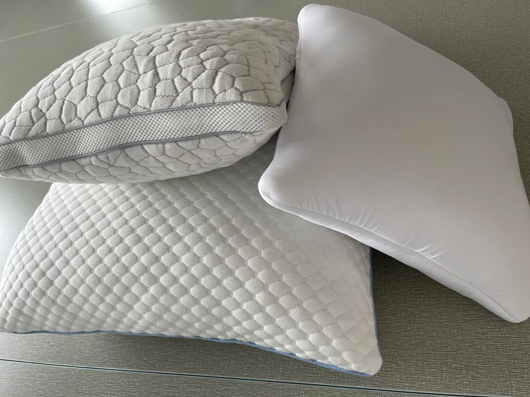 Hilton Hotel Custom Shaped Ergonomic Gel Cooling Polyurethane Sleep Bed Neck Shredded Memory Foam Pillow