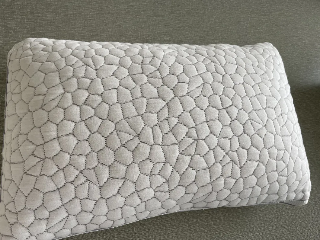Hilton Hotel Custom Shaped Ergonomic Gel Cooling Polyurethane Sleep Bed Neck Shredded Memory Foam Pillow