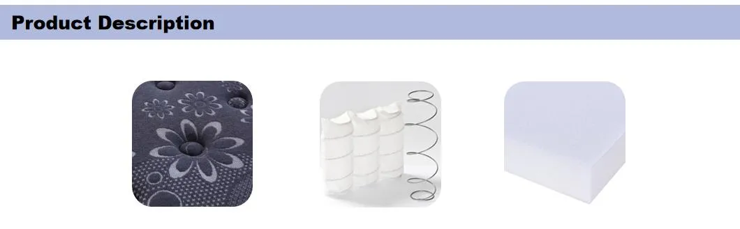 Home Bedding Hotel Used Foam Mattress Roll-up Packing in Boxes