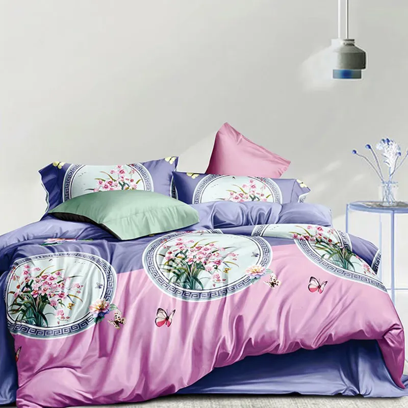 Home Textile Nantong Manufacture with Hundreds Ready Designs Small MOQ Bedding Set