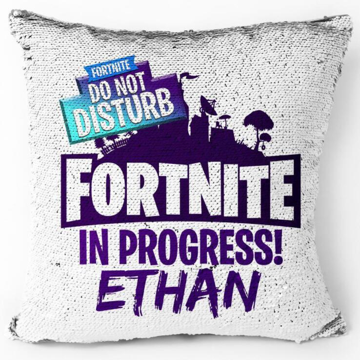 Hot Sell Game Fortress Night Anime Sequin Pillowcase Sofa Shimmer Pillow Case