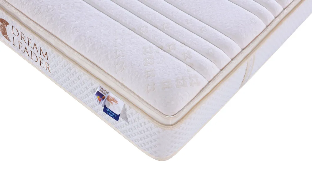 Hotel Bed Bedding Furniture Single Size Euro Top Pocket Spring Mattress