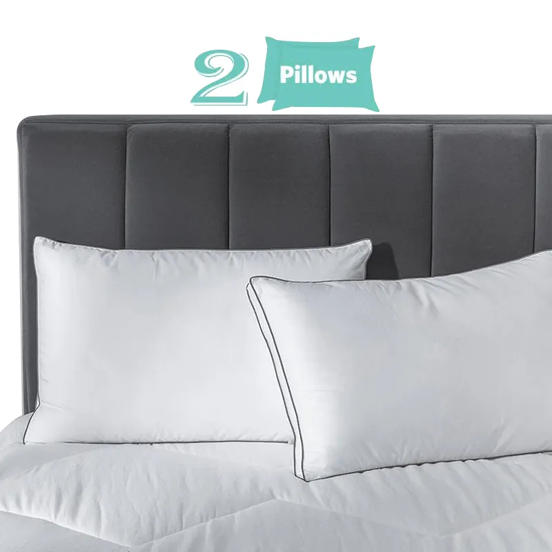 Hotel Linen Cotton Stuffer Hilton Pillow Ultra Soft Polyester Queen Size