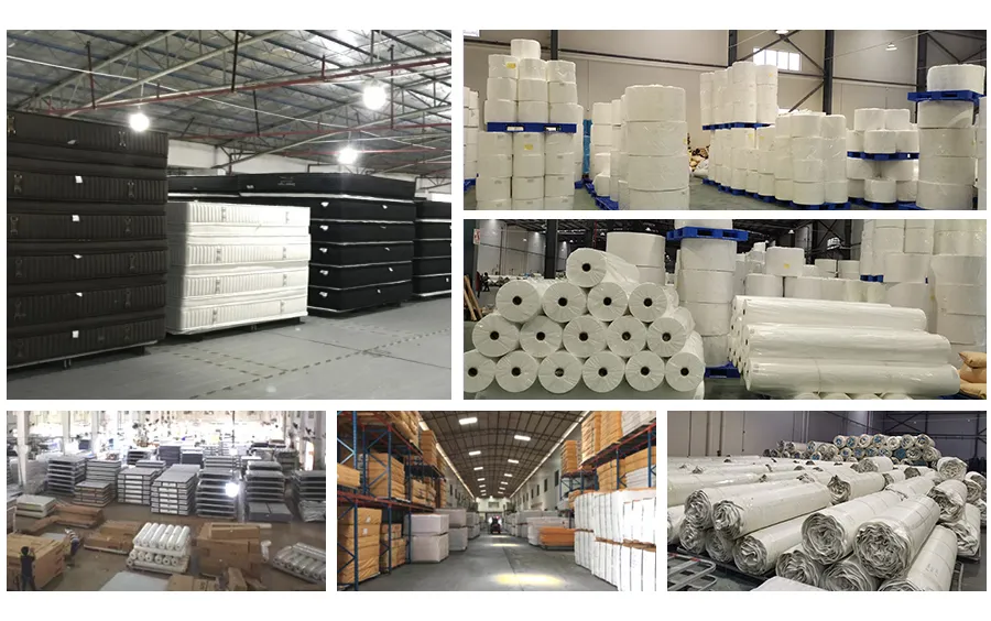 Ice Silk Fabric Cool Feeling Protector Soft Visco Latex Memory Foam Mattress Rolling-up in The Box Zippered Home Bed