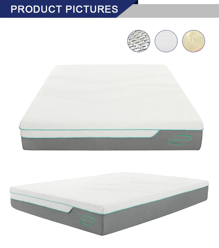 Jbm 10 Inch Firm Hybrid Rolling Inner Pocket Coil Spring Mattress with Certipur-Us Certified Lavander Memory Foam