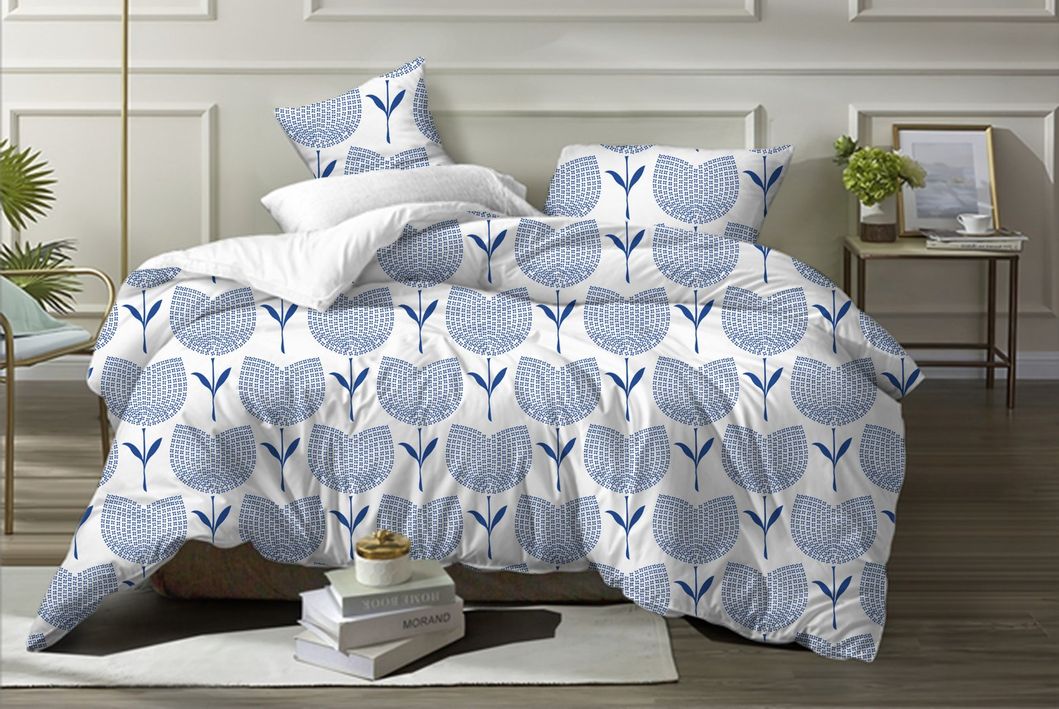 Made in China Printed Pattern Microfiber Home Use Bed Linen Textile, Fitted Sheet  Set