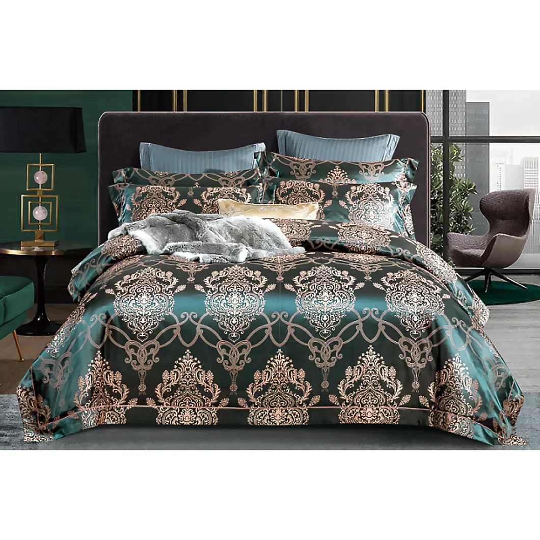 Manufacturer Texpro 2021new Bedding Set, 100% Cotton Jacquard Fabric Woven Quilt Ocver Quilt Bedding Set