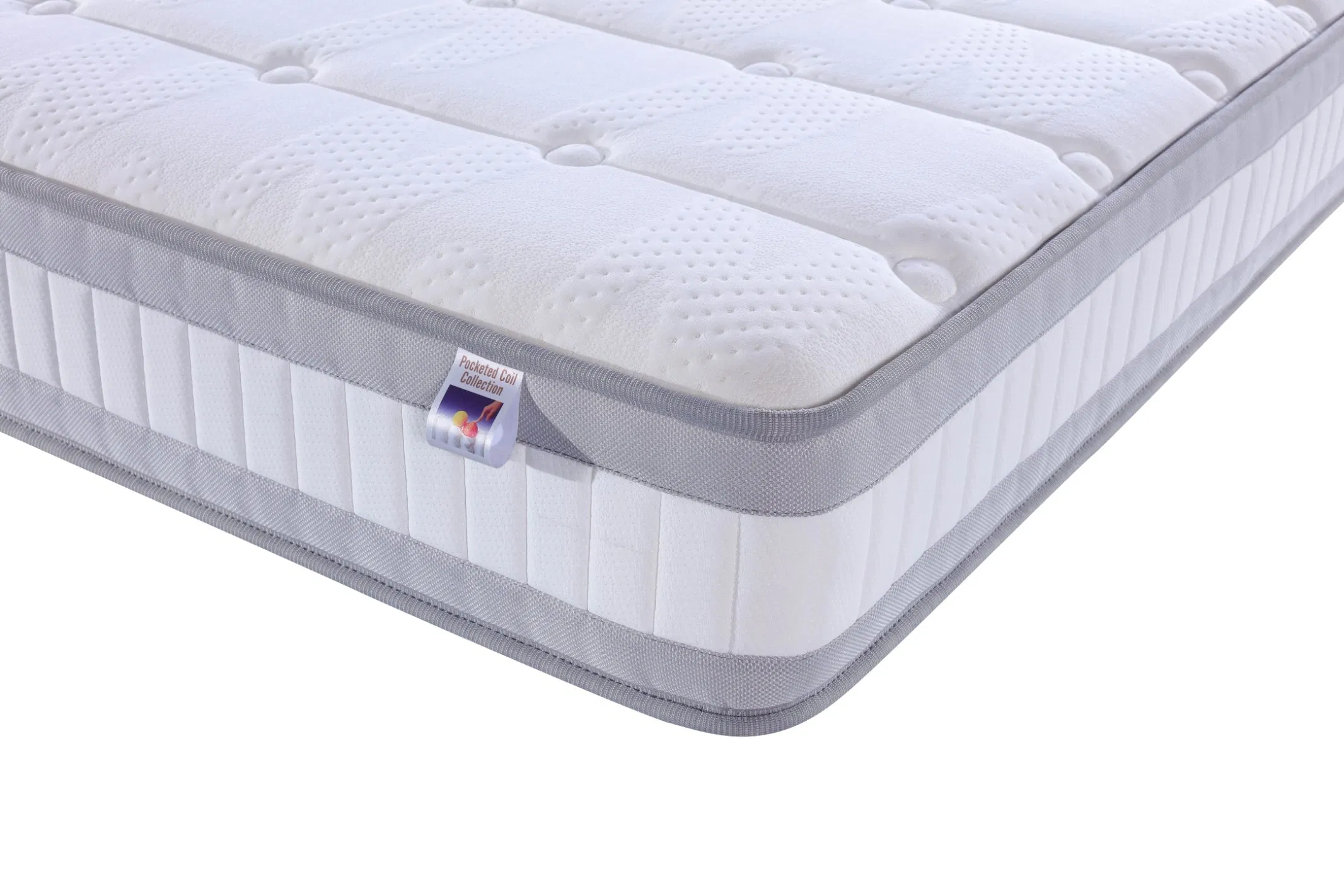 Mattress Factory Direct Sales Single Bed Pocket Coil Spring Mattresses Twin Tight Top Design Home and Hotel Used