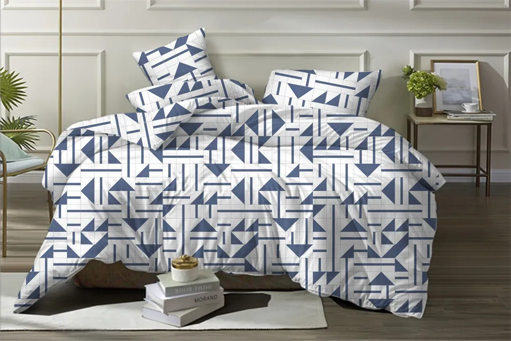 Modern Style 4 PCS Cotton Bed Sheet Printed Bedding Comforter Bed Sheet Bedding Sheet Set