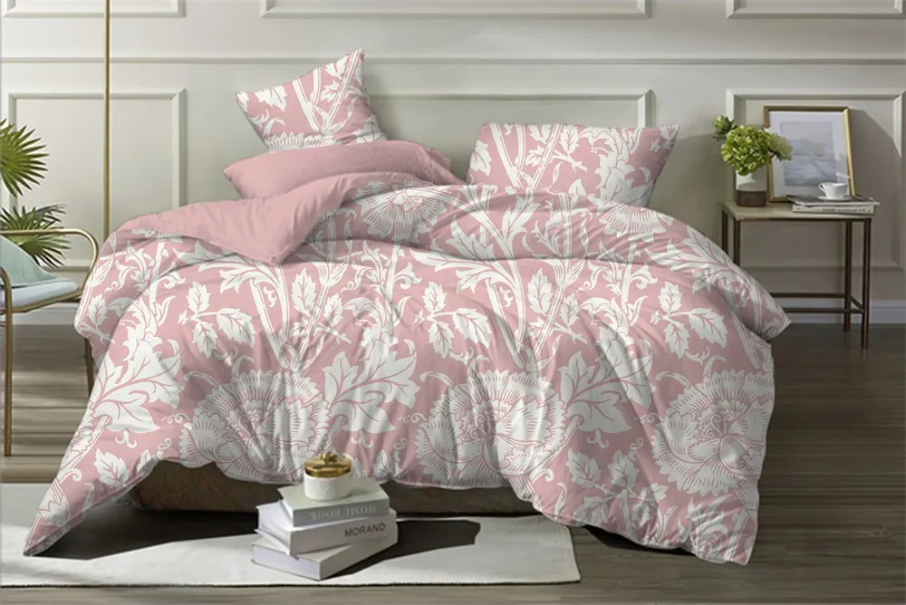 Modern Style 4 PCS Cotton Bed Sheet Printed Bedding Comforter Bed Sheet Bedding Sheet Set