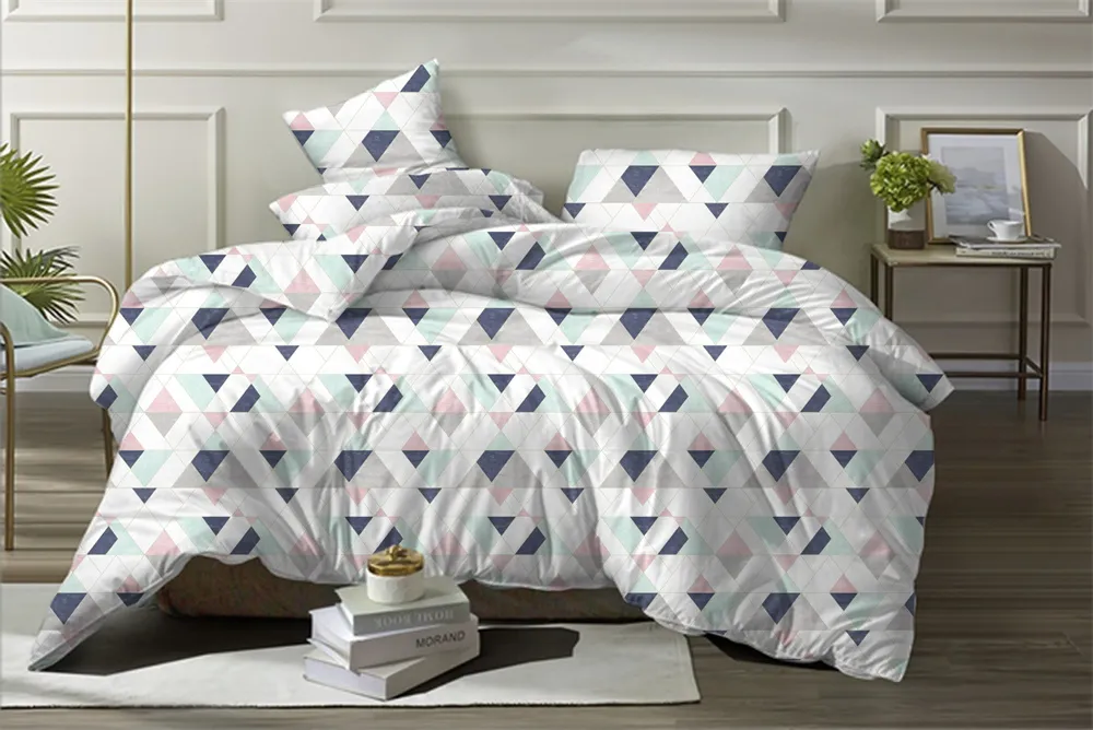 Modern Style 4 PCS Cotton Bed Sheet Printed Bedding Comforter Bed Sheet Bedding Sheet Set