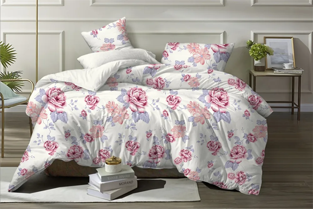 Modern Style 4 PCS Cotton Bed Sheet Printed Bedding Comforter Bed Sheet Bedding Sheet Set
