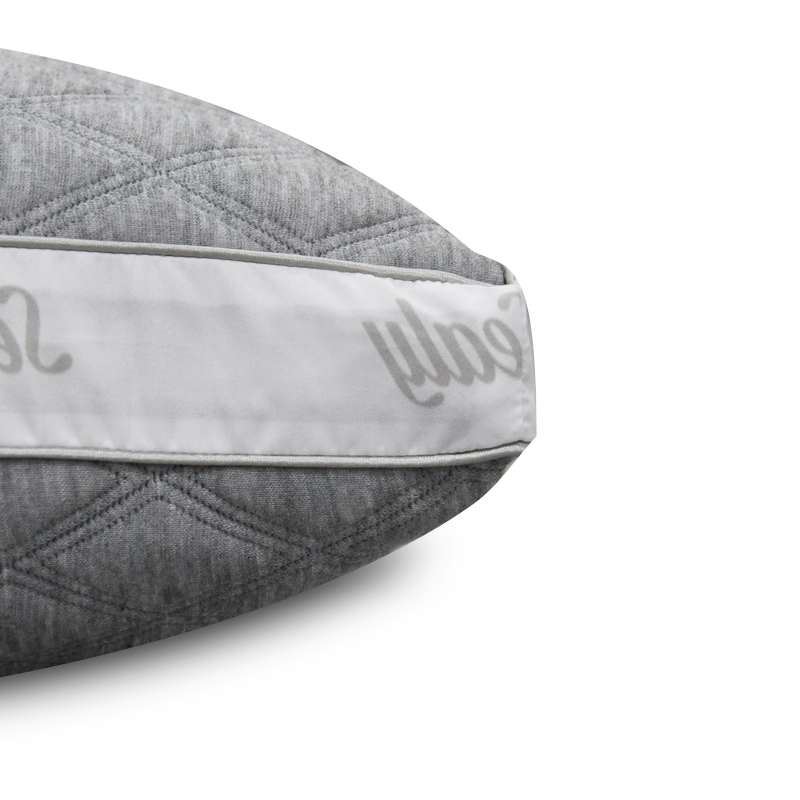 Pillow with Knitted Jacquard Fabric and Coconut Charcoal Infused