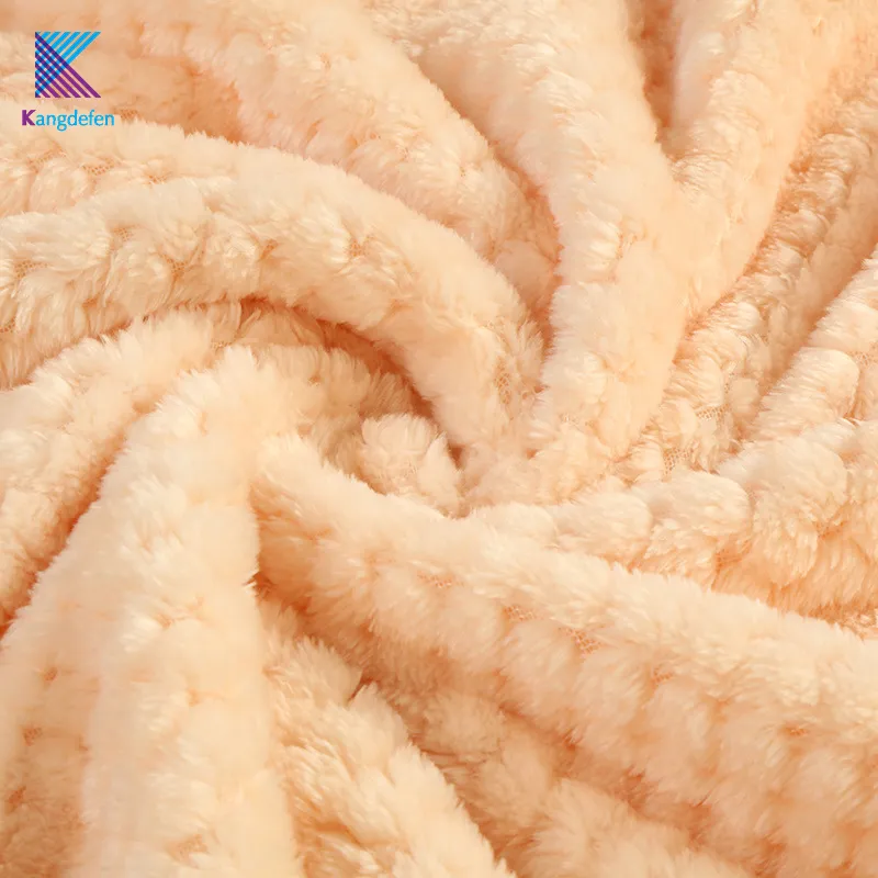 Plain Warp Knitting Portable Stylish Anti-Pilling Solid Color Blanket with Cheap Price