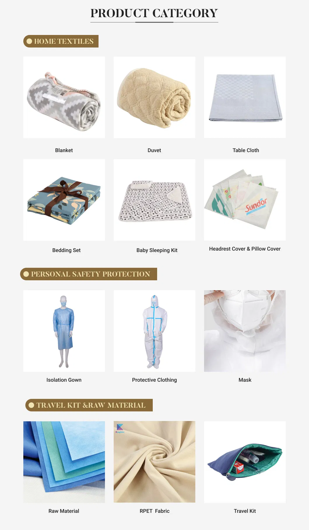 Polyester RPET Recyclable Fleece Blanket for Airplane with Grs Certificate