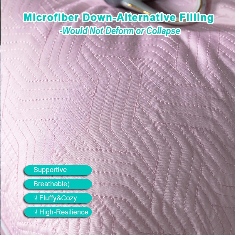 Premium Hotel Washable Filled Pillow Hypoallergenic Relief Migraine