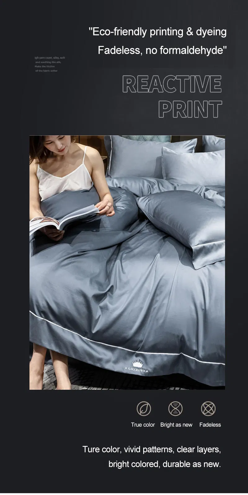 Sheraton 5 Star Hotel Bedding Set Smooth Embroidery for
