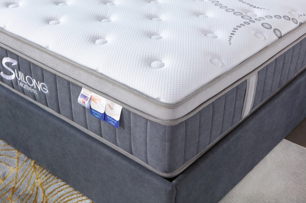 Sides Foam Encasement 3 Zone Pocket Spring Coil Home Products Hotel Bedding Memory Foam Mattress
