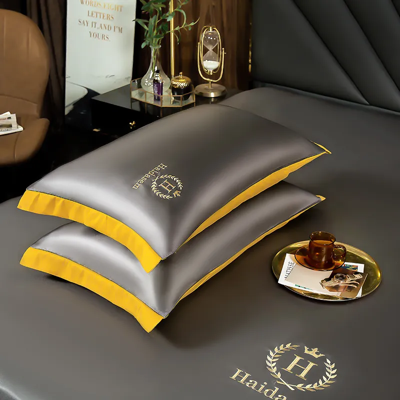 Summer Bedding Set Ice Silk Bed Sheet 3 Piece
