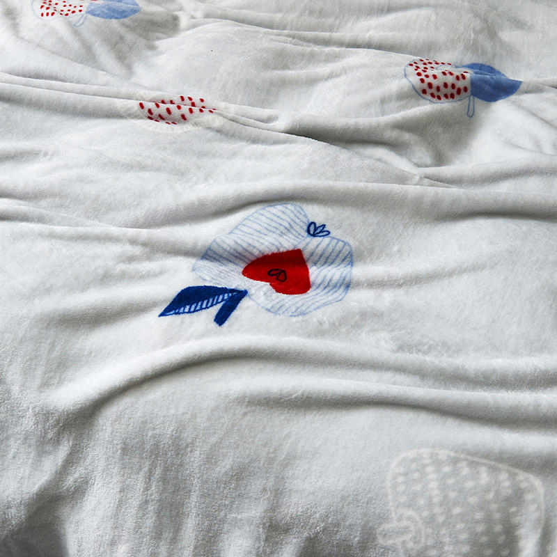 Throw Blanket Easy to Carry Dual-Sided Easy to Carry Print Floral