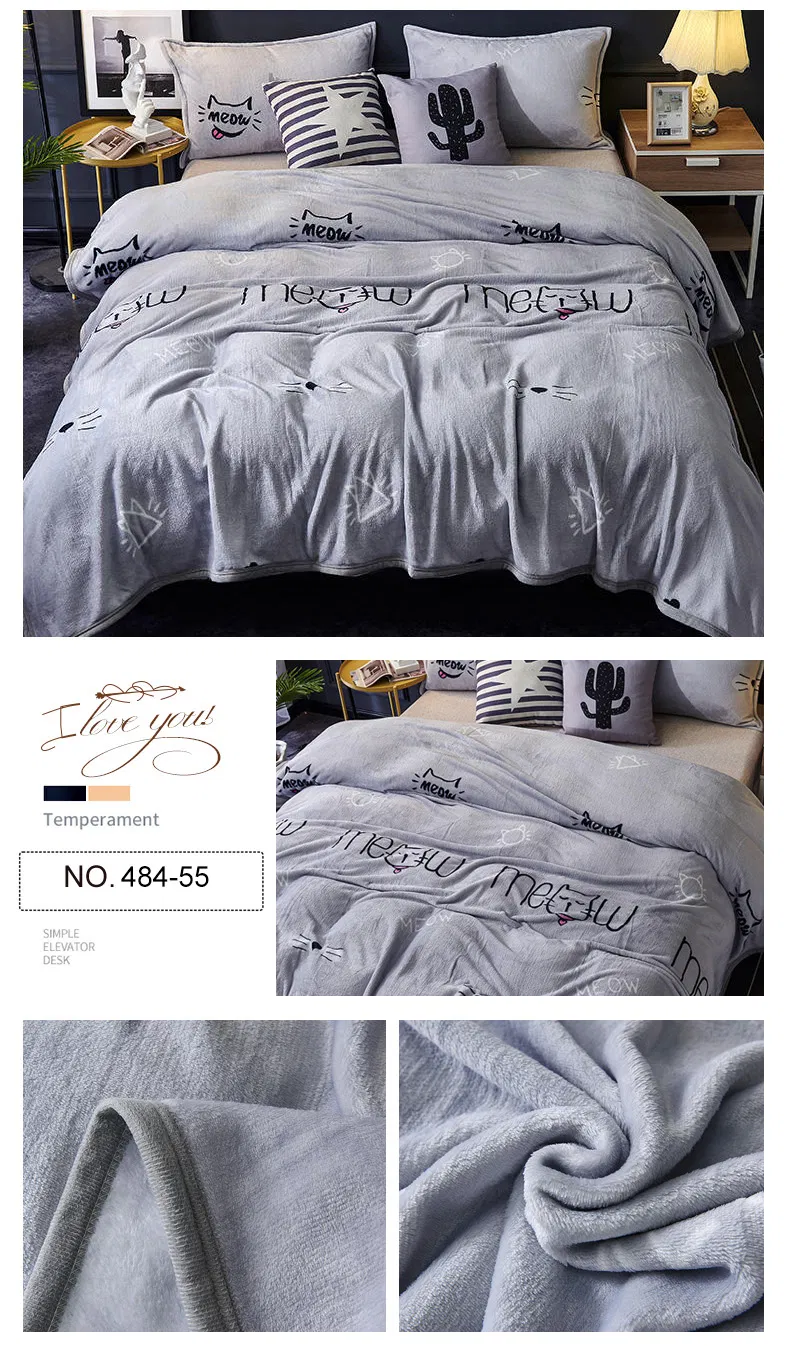 Ultra-Soft 100% Polyester No Pilling Floral Blankets