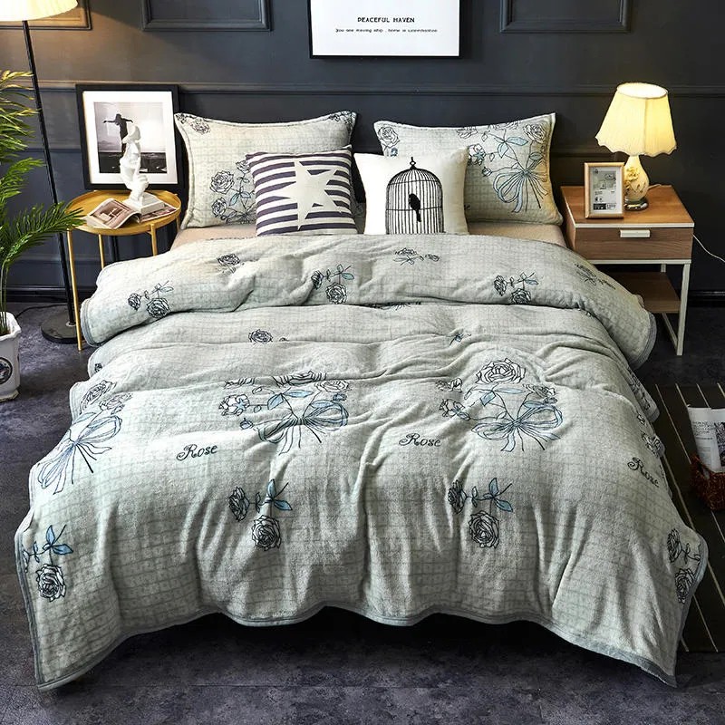 Ultra-Soft 100% Polyester No Pilling Floral Blankets