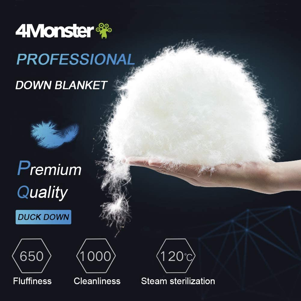 Ultralight Winter Warm 20d 400t Nylon Waterproof Feather Down Blanket Outdoor Camping Blanket for Traveling