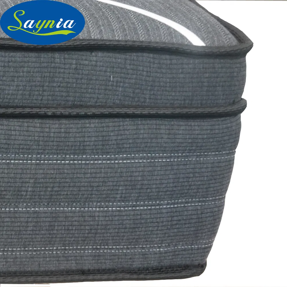 Unique Design Embroider Border Customize High Grade Knitted Fabric Zero Gravity Memory Foam Bonnel Spring Mattress