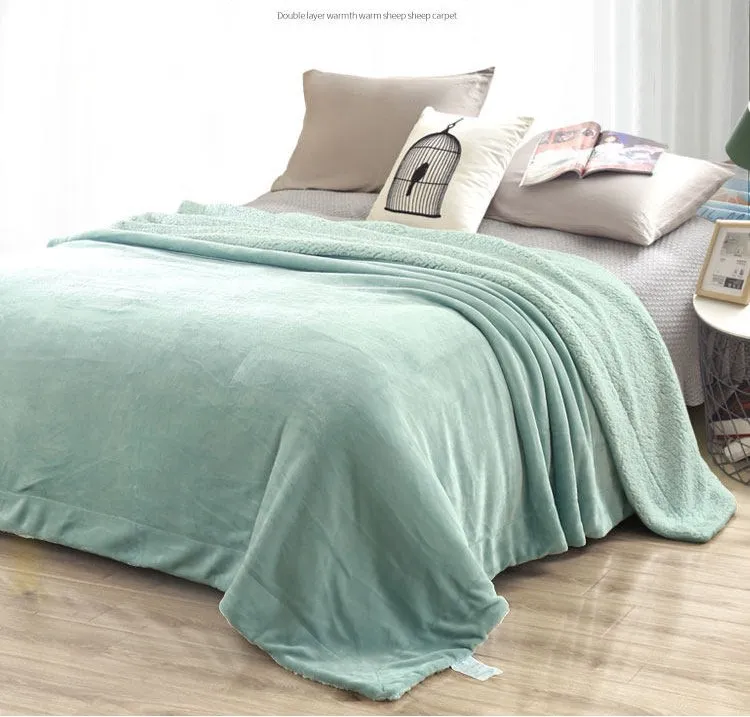 Wholesale Custom-Made Flannel Polar Fleece Lamb Single-Layer Double-Layer Blanket